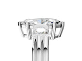 White gold Three-Stone Marquise Cut Cut Classic Band Prong Setting Ring_12