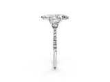 White gold Three-Stone Marquise Cut Cut Diamond Pavé Band with Prong Setting_21