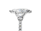 White gold Three-Stone Marquise Cut Cut Diamond Pavé Band with Prong Setting_24
