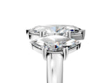 White gold Three-Stone Marquise Cut Cut Diamond Ring with Channel Set Band and Four-Prong Setting_55