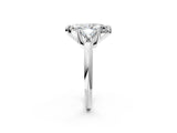 White gold Three-Stone Marquise Cut Cut Diamond Ring with Trillion Side Stones and Four-Prong Setting_17