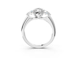 White gold Three-Stone Marquise Cut Cut Diamond Ring with Trillion Side Stones and Four-Prong Setting_18