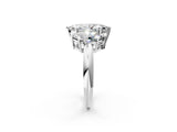 White gold Three-Stone Marquise Cut Diamond Engagement Ring with Prong Setting on a White Gold Band_44