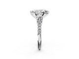 White gold Three-Stone Marquise Cut Diamond Pavé Band with Four-Prong Setting_54