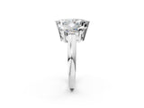 White gold Three-Stone Marquise Cut Diamond Ring with Channel Set Band and Four-Prong Setting_28