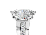 White gold Three-Stone Marquise Cut Diamond Ring with Channel-Set Band and Four-Prong Setting_74