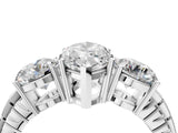 White gold Three-Stone Marquise Cut Diamond Ring with Channel-Set Band and Prong Setting_10