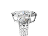 White gold Three-Stone Marquise Cut Diamond Ring with Channel-Set Band and Prong Setting_11