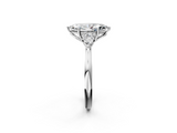 White gold Three-Stone Marquise Cut Diamond Ring with Pear Side Stones in Four-Prong Setting_199