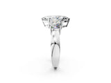 White gold Three-Stone Marquise Cut Diamond Ring with Round Side Stones, Classic Band, and Four-Prong Setting_21