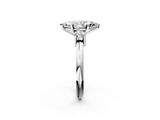White gold Three-Stone Marquise Cut Diamond Solitaire with Prong Setting and Classic Band_47