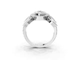 White gold Three-Stone Marquise Cut Halo Pavé Diamond Ring_10