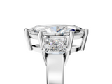 White gold Three-Stone Marquise Cut Solitaire Ring with Prong Setting_8