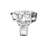 White gold Three-Stone Marquise and Princess Cut Diamond Ring with Channel Band and Four-Prong Setting_21