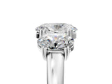 White gold Three-Stone Oval Cut Cut Diamond Ring with Channel Set Band and Four-Prong Setting_55