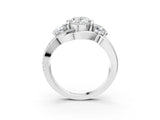 White gold Three-Stone Oval Cut Cut Diamond Split Shank Prong Set Ring_10