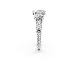White gold Three-Stone Oval Cut Diamond Ring with Channel-Set Band and Prong Setting_8