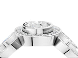 White gold Three-Stone Oval Cut Halo Pavé Diamond Ring_11