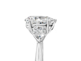 White gold Three-Stone Pear Cut Brilliant Diamond Solitaire Ring with Tapered Band and Four-Prong Setting_18