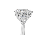 White gold Three-Stone Pear Cut Diamond Ring with Pear Side Stones in Four-Prong Setting_171