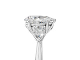 White gold Three-Stone Pear Cut Diamond Ring with Pear  Side Stones in Four-Prong Setting_21