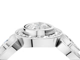 White gold Three-Stone Pear Cut Halo Pavé Diamond Ring_11