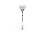 White gold Three-Stone Princess Cut Cut Diamond Pavé Band with Prong Setting_21