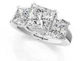 White gold Three-Stone Princess Cut Cut Diamond Ring with Channel Set Band and Four-Prong Setting_51