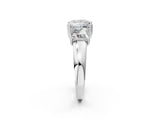 White gold Three-Stone Princess Cut Cut Diamond Ring with Channel Set Band and Four-Prong Setting_52