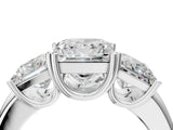 White gold Three-Stone Princess Cut Cut Diamond Ring with Channel Set Band and Four-Prong Setting_54