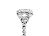 White gold Three-Stone Radiant Cut Cut Diamond Pavé Band with Prong Setting_24