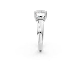 White gold Three-Stone Radiant Cut Diamond Ring with Channel Set Band and Four-Prong Setting_116