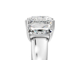 White gold Three-Stone Radiant Cut Diamond Ring with Channel Set Band and Four-Prong Setting_125