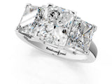 White gold Three-Stone Radiant Cut Diamond Ring with Channel Set Band and Four-Prong Setting_27