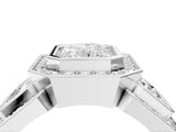 White gold Three-Stone Radiant Cut Halo Pavé Diamond Ring_11