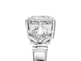 White gold Three-Stone Radiant and Princess Cut Diamond Ring with Channel Band and Four-Prong Setting_33
