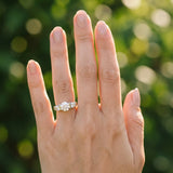 White gold Three-Stone Round Brilliant Diamond Ring with Channel Setting and White Gold Band_27