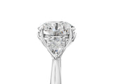 White gold Three-Stone Round Brilliant Diamond Solitaire Ring with Tapered Band and Four-Prong Setting_73
