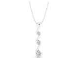 White gold Three-Stone Round Brilliant Prong Set Pendant_4