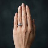 White gold Three-Stone Round Brilliant Split Shank Prong Set Ring_27