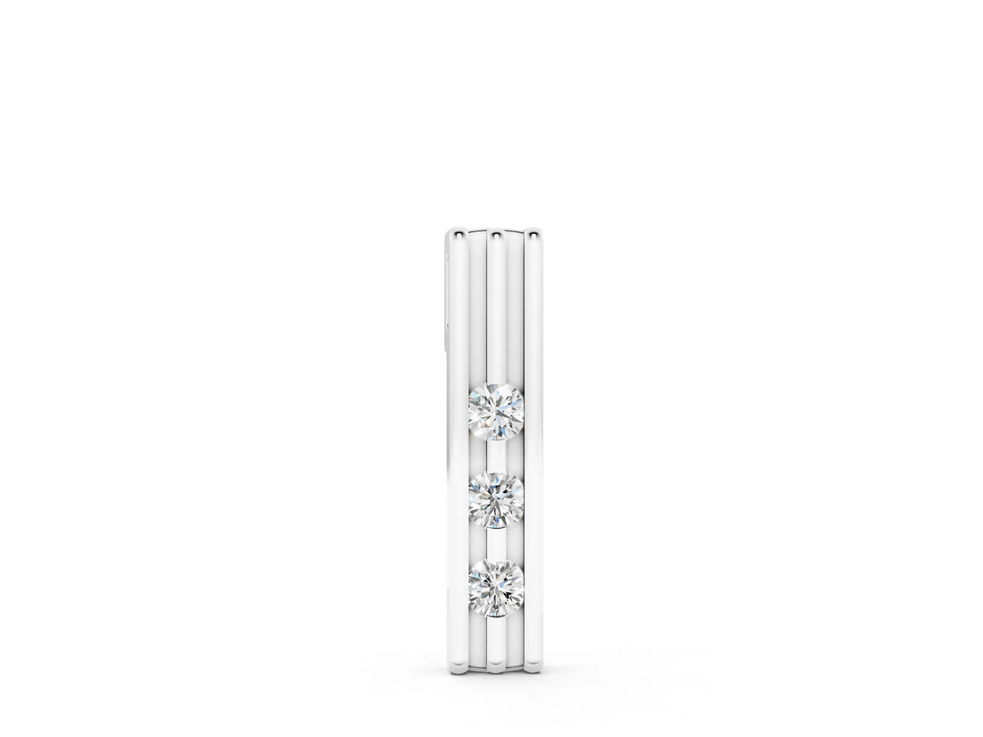 White gold Three-Stone Round Channel Set Pendant_13