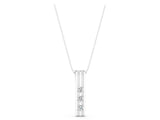 White gold Three-Stone Round Channel Set Pendant_15