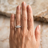 White gold Three-Stone Round Diamond Channel Set Engagement Ring with Prong Setting_36
