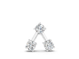 White gold Three-Stone Round Diamond Prong Set Pendant_3