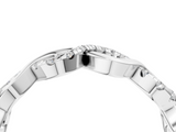 White gold Twist Infinity Diamond Band with Round Stones and Pavé Setting_56