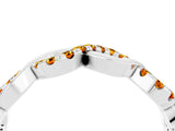 White gold Twist Infinity Round Citrine Band with Pavé Setting_10