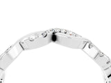 White gold Twist Infinity Round Moissanite Band with Pavé Setting_10