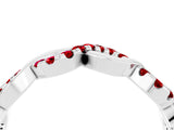 White gold Twist Infinity Round Ruby Band with Pavé Setting_10