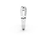 White gold Twist Pave Round Diamond Infinity Band with Channel Setting_14
