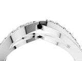 White gold Twist Pave Round Diamond Infinity Band with Channel Setting_16